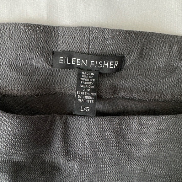 Eileen Fisher Grey Pull-On Straight Leg Pants - Picture 6 of 7
